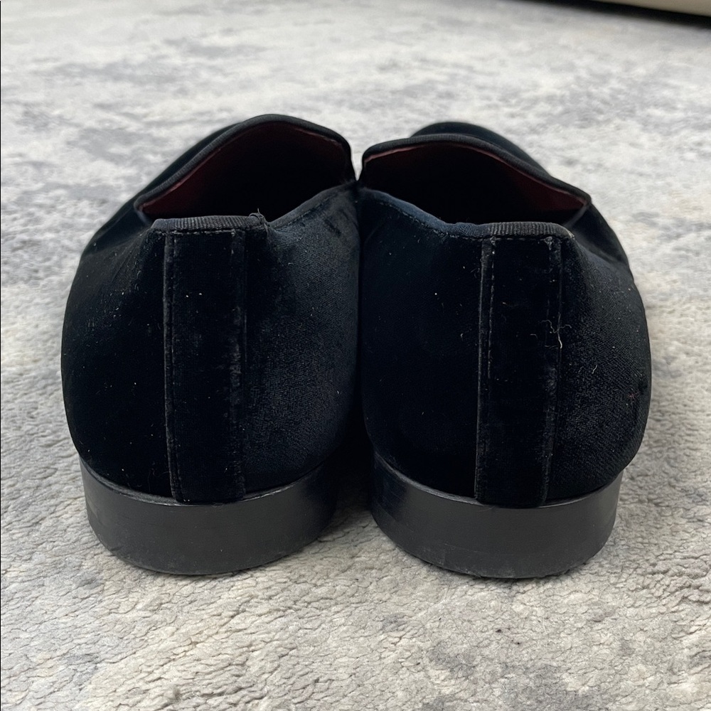Magnanni Jareth Velvet Loafers Black Classic Smoking Sz 12 - Picture 6 of 12